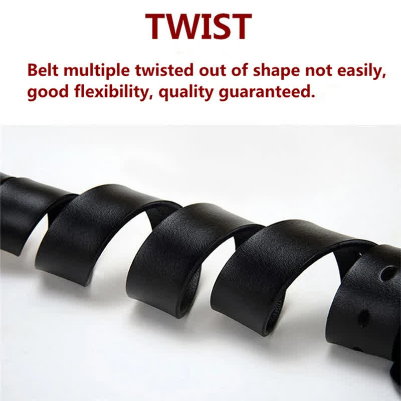 Ausgefallener Punk-Ledergürtel für Herren mit Totenkopf-Motiv