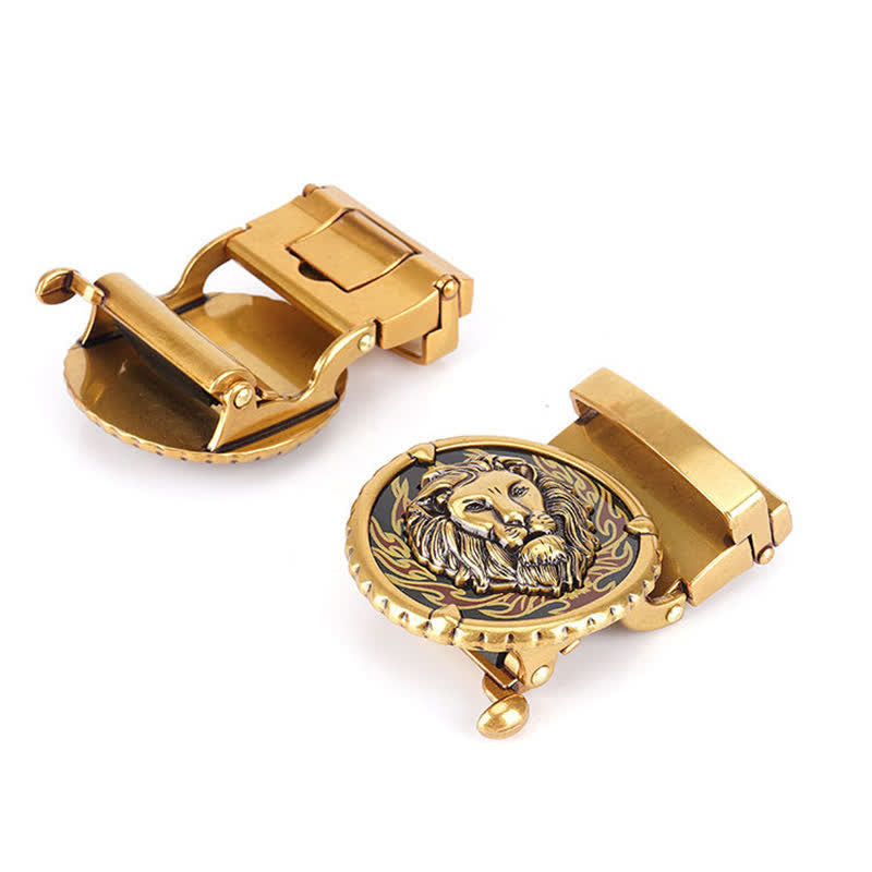 Praktischer Nylongürtel für Herren mit Löwenkopfmuster - image 7