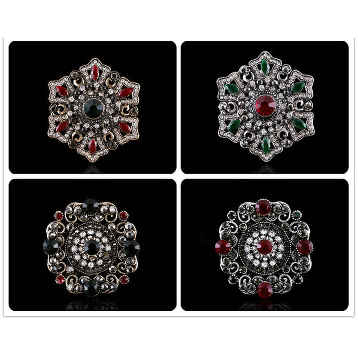 Barocke Palastkristallbrosche für Frauen