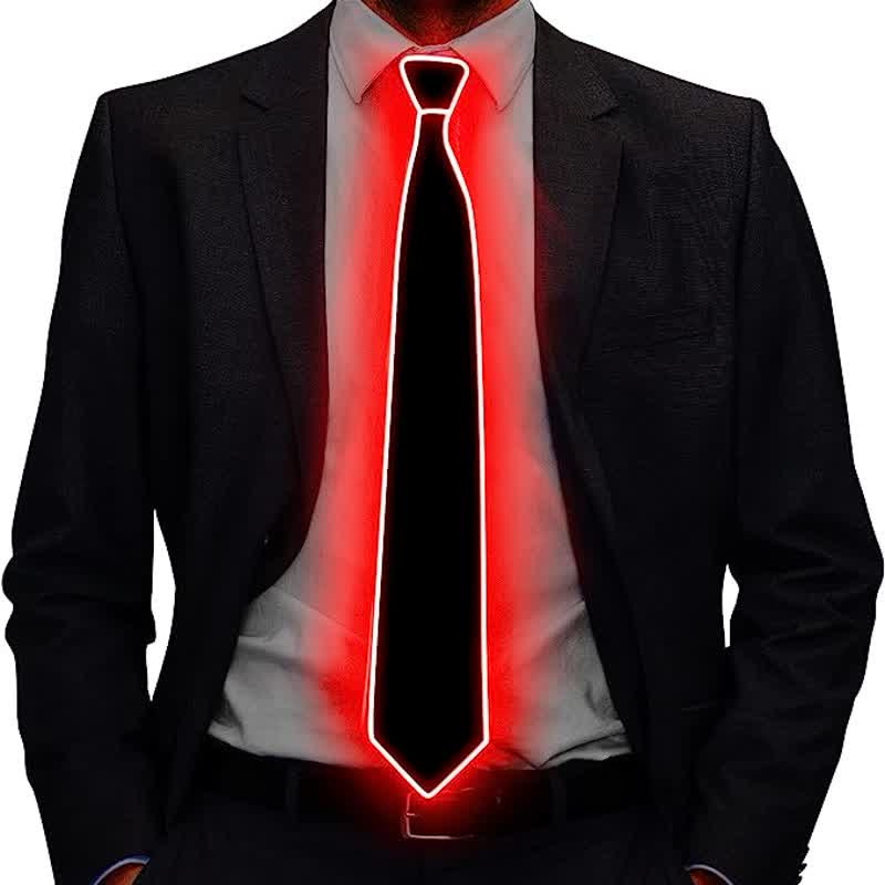 Lustige Neon-LED-Bunte Leuchtende Krawatte