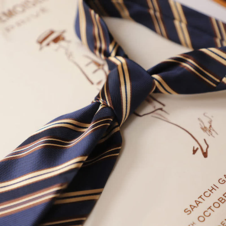 Klassische tägliche Bürokrawatte für Männer mit Streifen