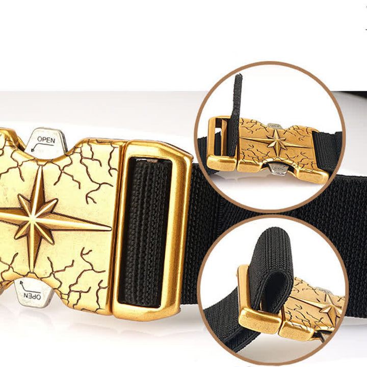 Herren Taktischer Schnellverschluss Elastischer Canvas Gürtel