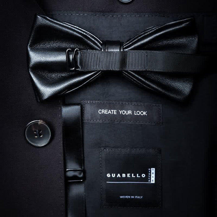 Königliche Dunkelblaue & Grüne Federschleife mit Reversnadel