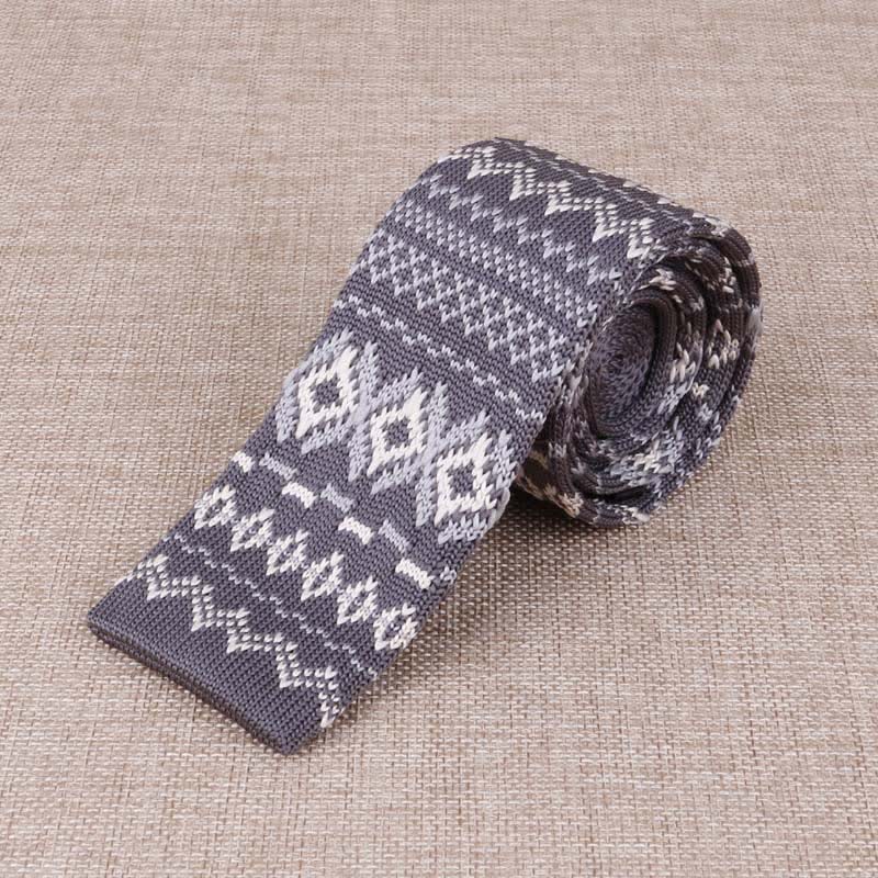 Exotische schlanke gestrickte Krawatte für Herren