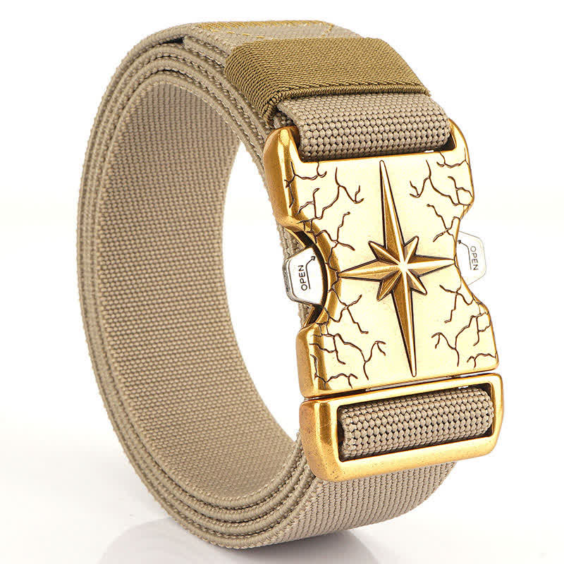 Herren Taktischer Schnellverschluss Elastischer Canvas Gürtel