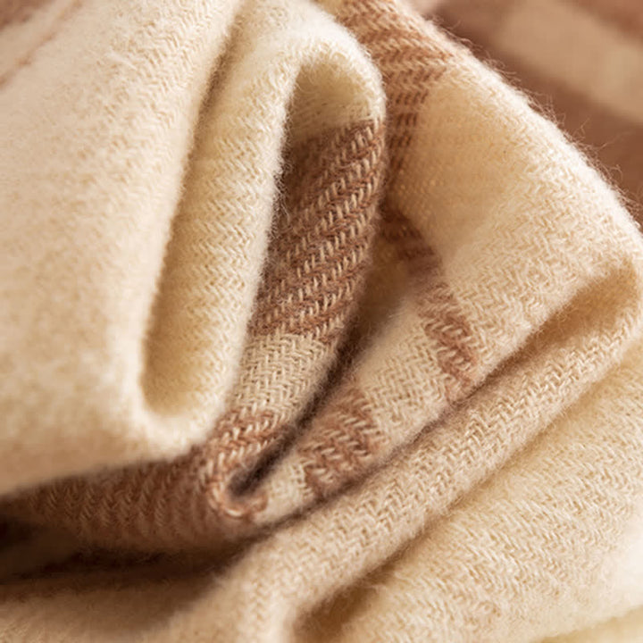 Klassischer warmer Winter-Karrierter Schal für Frauen