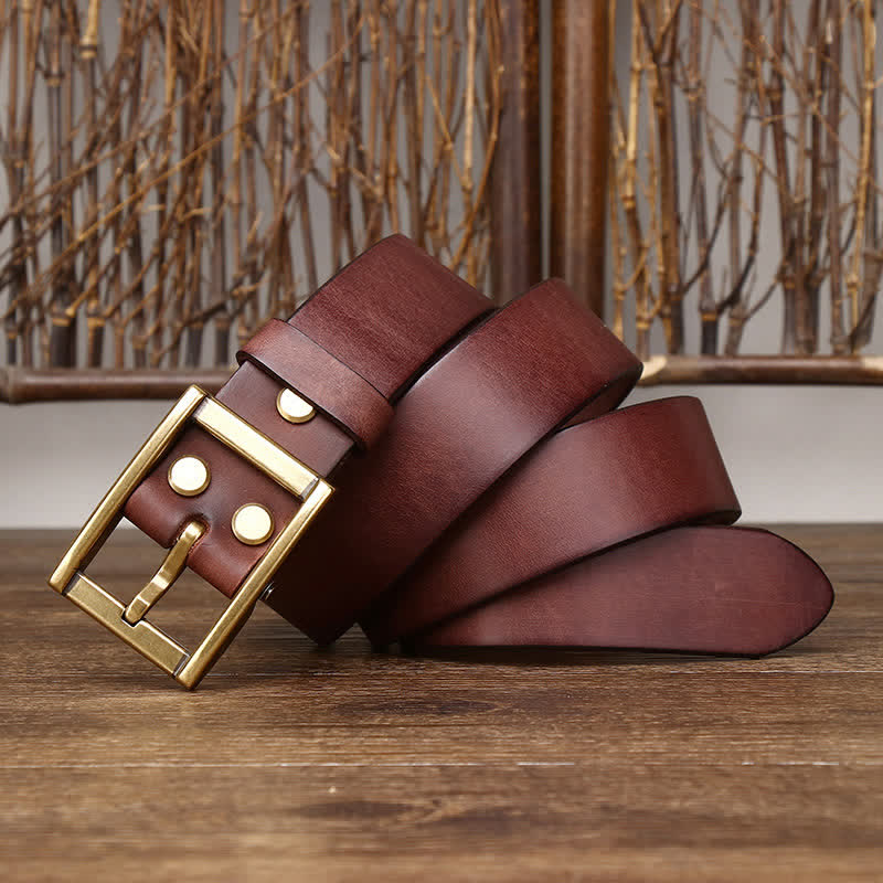 Tough Guy Ledergürtel für Herren mit Nietendetail