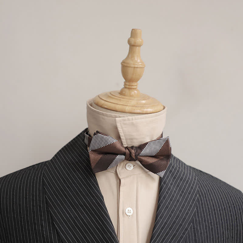 Herren Zarte Vintage Einfarbige Fliege