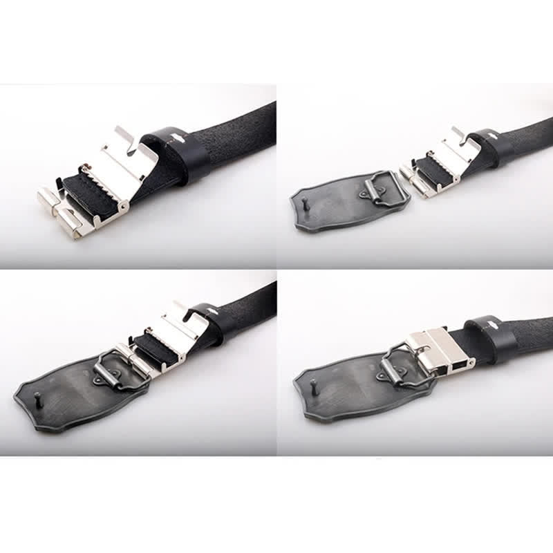 Herren Steed Kreuz Knien Gebet Ledergürtel