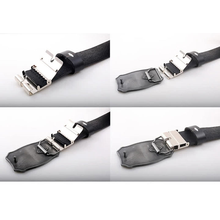 Herren Steed Kreuz Knien Gebet Ledergürtel