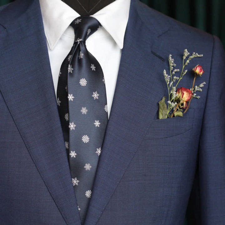 Gestreifte Krawatte mit wiederholenden Tiermotiven für Herren