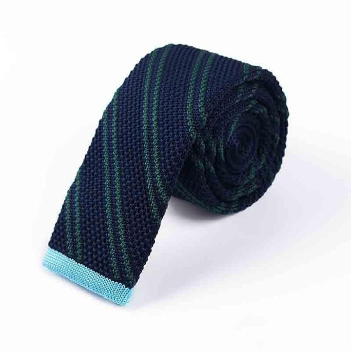 Herren diagonal gestreifte gestrickte Krawatte