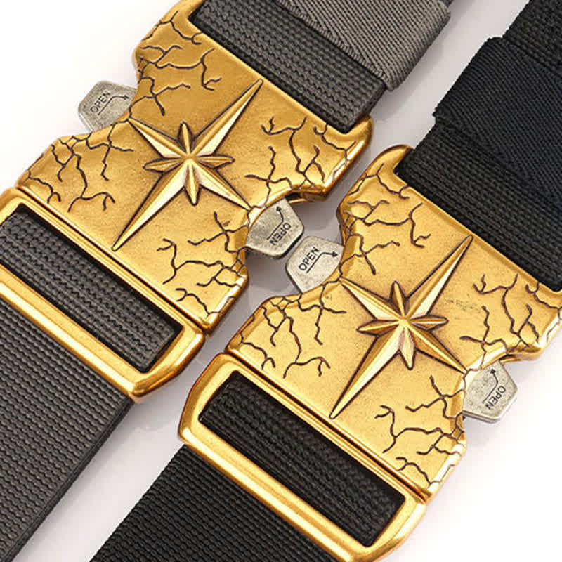 Herren Taktischer Schnellverschluss Elastischer Canvas Gürtel