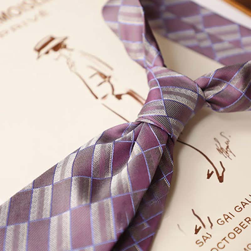 Retro Krawatte im geometrischen Straßenstil für Herren