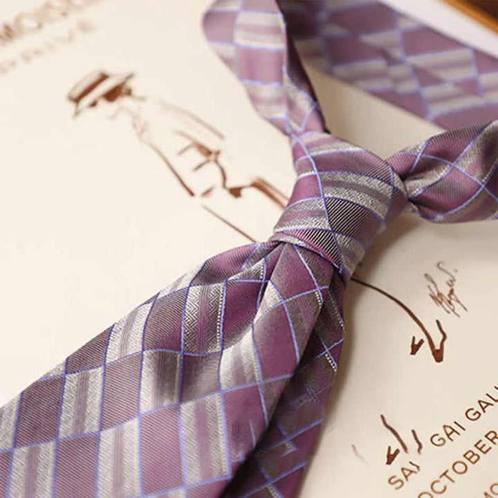 Retro Krawatte im geometrischen Straßenstil für Herren