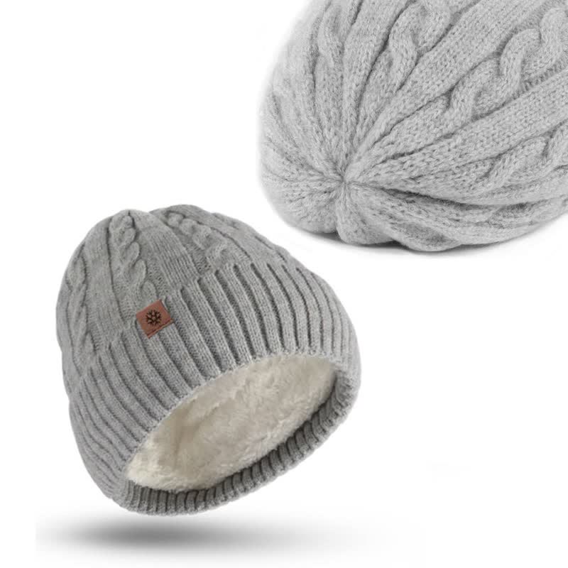 3-teiliges Unisex Warm Hut Schal Handschuh-Set