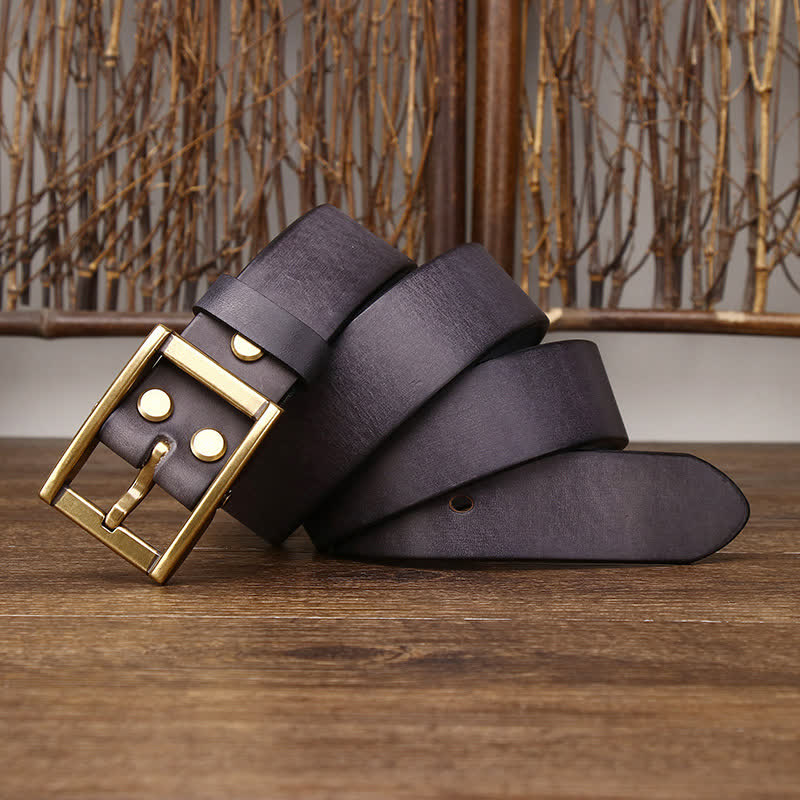 Tough Guy Ledergürtel für Herren mit Nietendetail