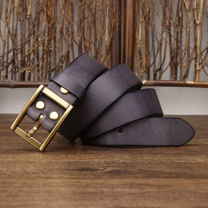 Tough Guy Ledergürtel für Herren mit Nietendetail