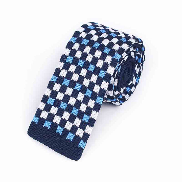 Herren Bunte Pixel Quadrat Gestrickte Krawatte