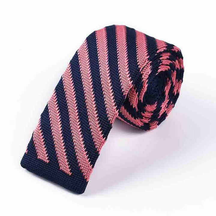 Herren diagonal gestreifte gestrickte Krawatte