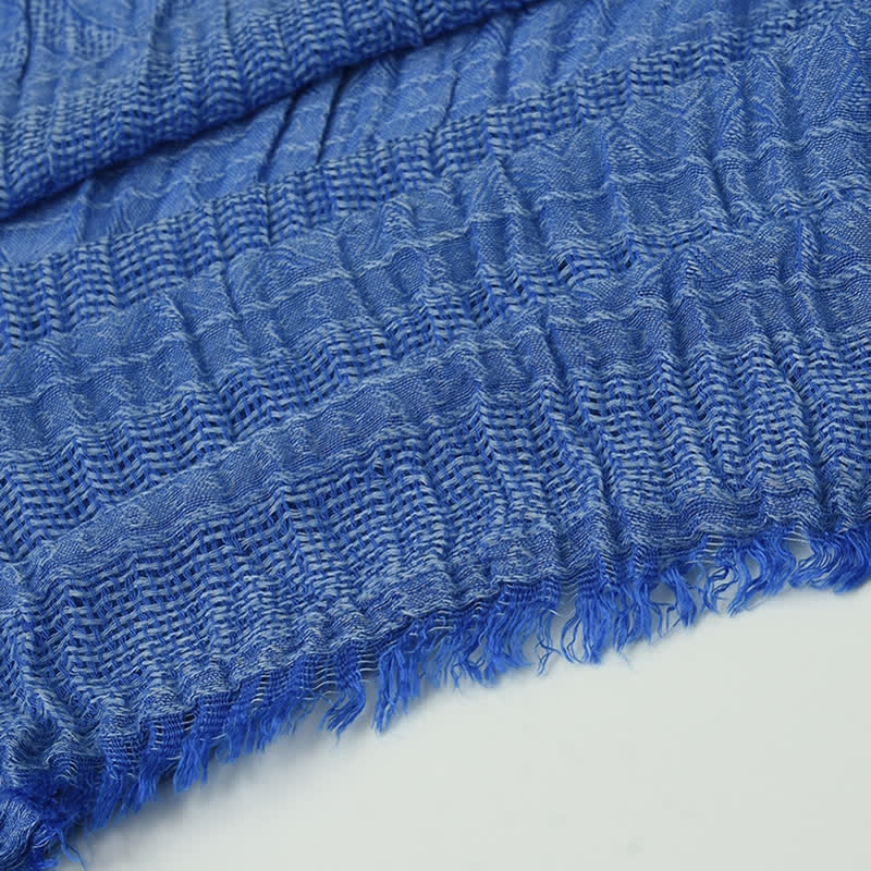 Vielseitiger Herrenrauten-Karierter Schal mit Rohkanten