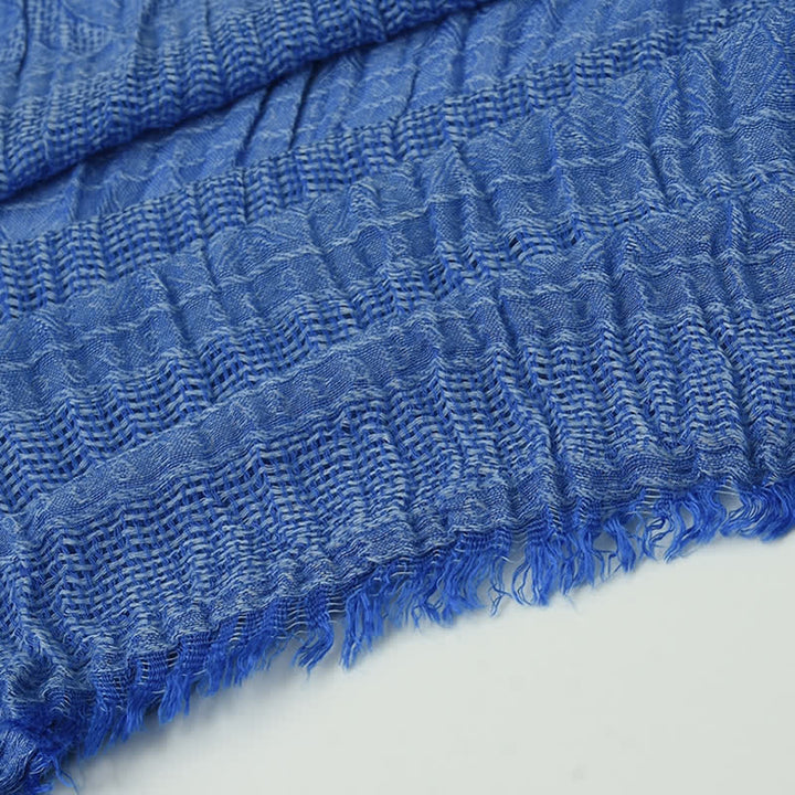 Vielseitiger Herrenrauten-Karierter Schal mit Rohkanten