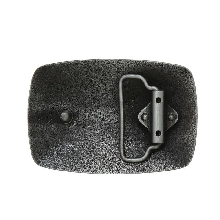 Herren DIY quadratischer türkisfarbener Westschnallen-Ledergürtel