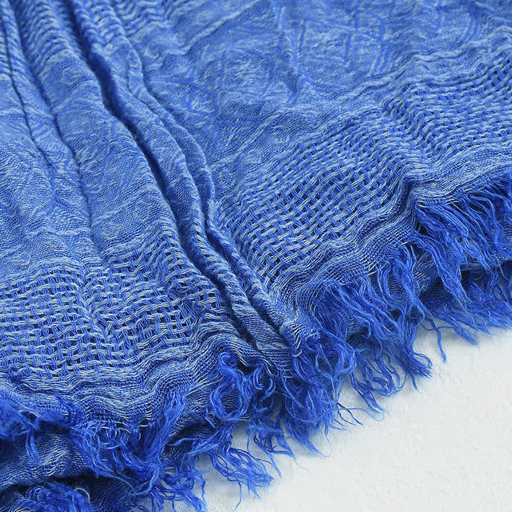 Vielseitiger Herrenrauten-Karierter Schal mit Rohkanten