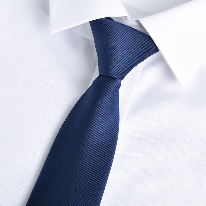 Herren Einfarbige Reißverschlusskrawatte Verstellbare Krawatte