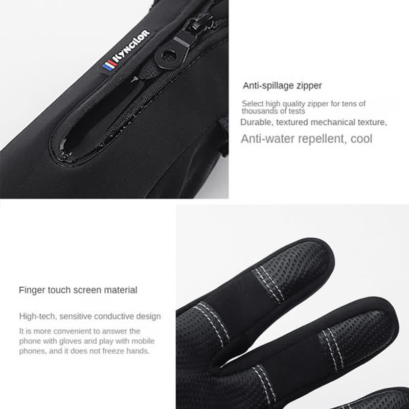 Outdoor-Radsport-wasserdichte-Reißverschluss-Taktische-Handschuhe