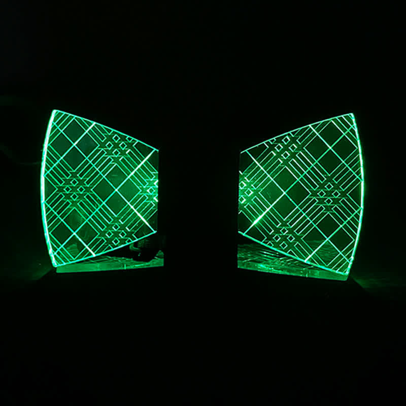 7 Farben kariert Gentleman Leuchtend Acryl Fliege