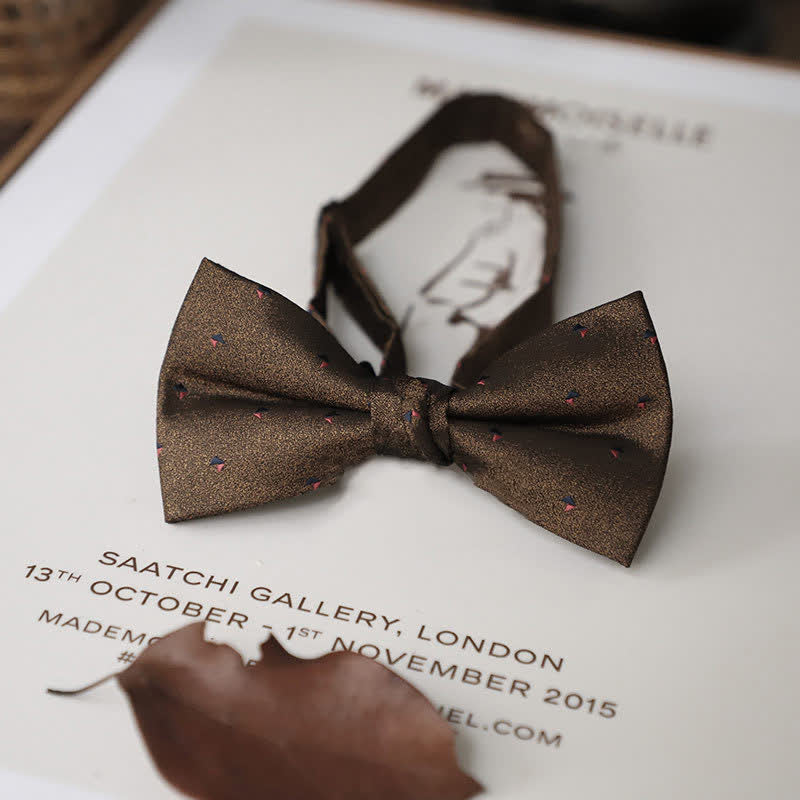 Herren Zarte Vintage Einfarbige Fliege