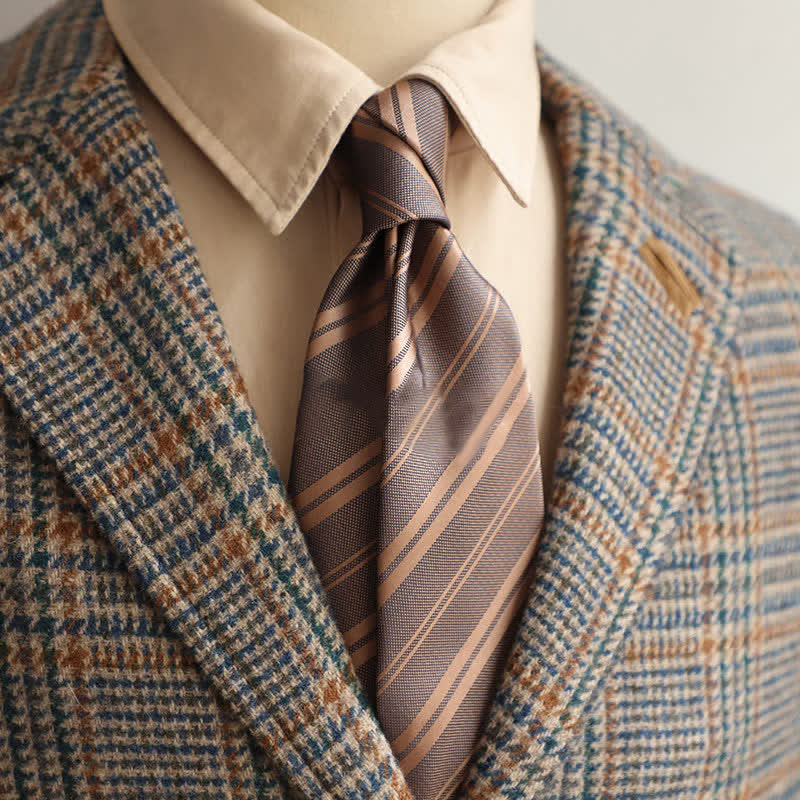 Klassische tägliche Bürokrawatte für Männer mit Streifen