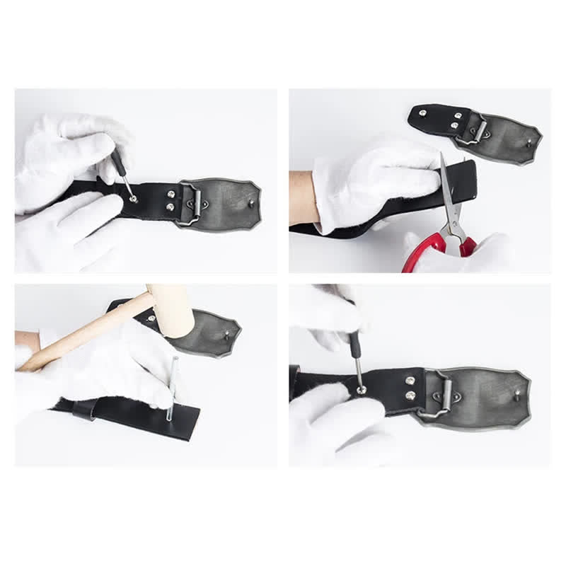 Herren Steed Kreuz Knien Gebet Ledergürtel