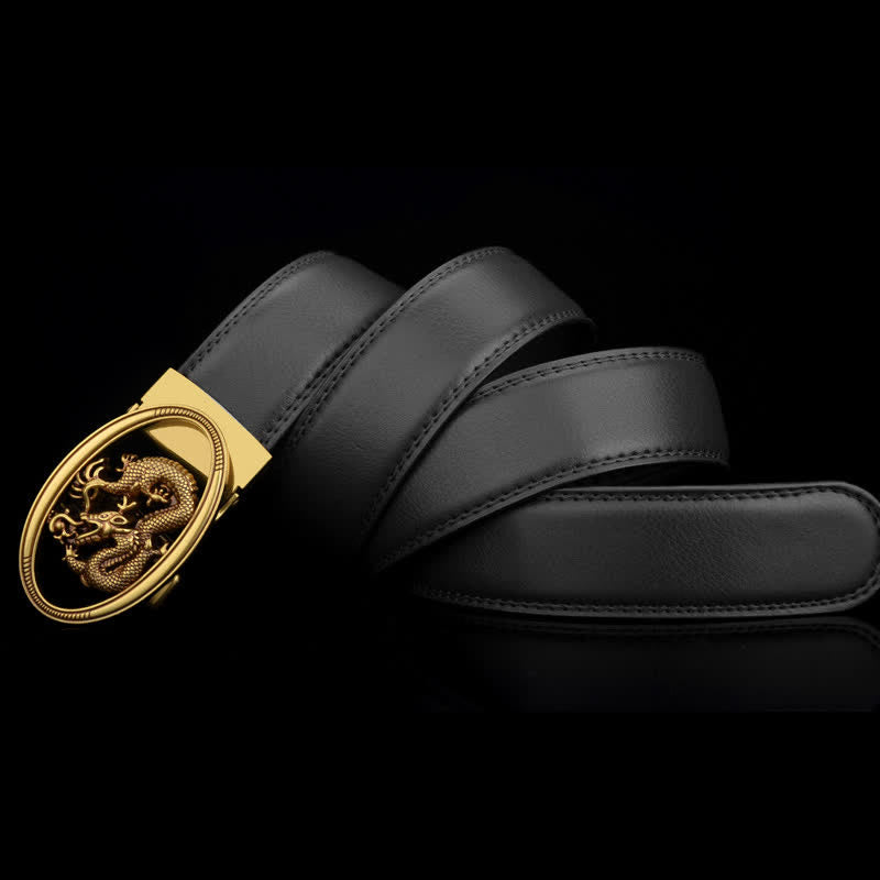 Vintage Ledergürtel mit fliegendem Drachen für Herren