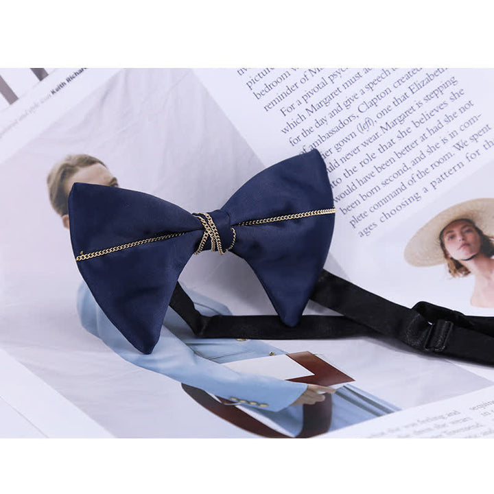 Luxuriöse Marineblaue Kettenfliege für Herren