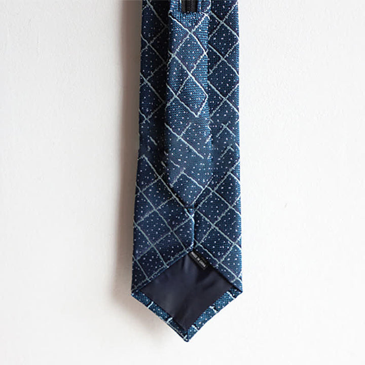 Elegante Herren-Reißverschlusskrawatte mit Paisley- und Streifenmuster