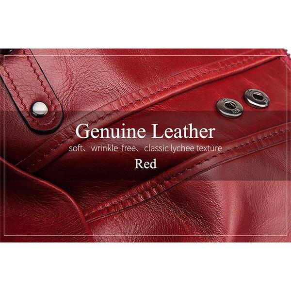 Diebstahlsichere Retro-Geldbörse aus echtem Leder mit Kette
