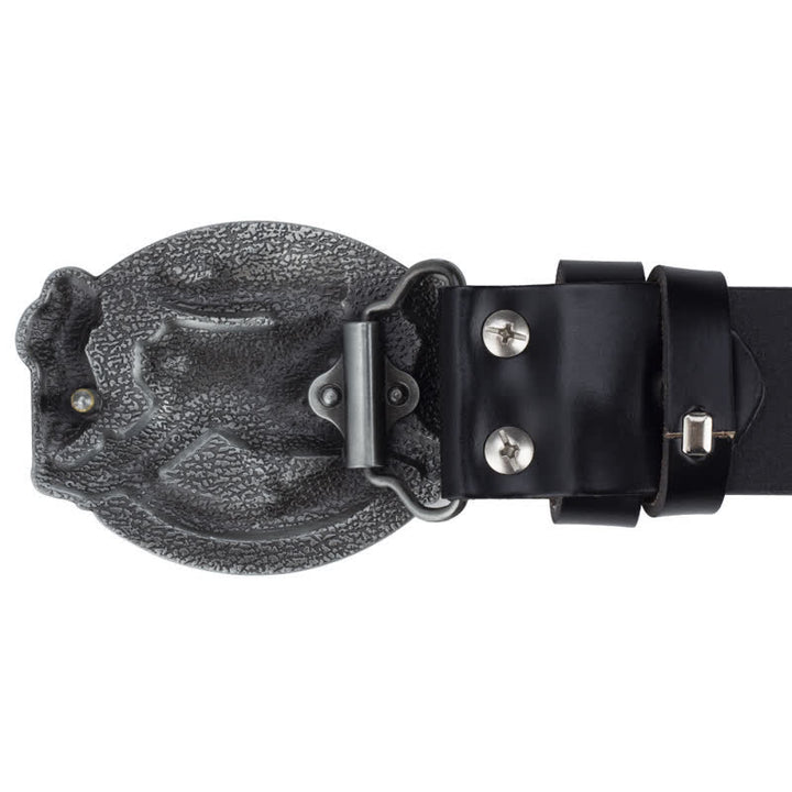 Herren Ledergürtel mit fliegendem Adler und amerikanischer Flagge