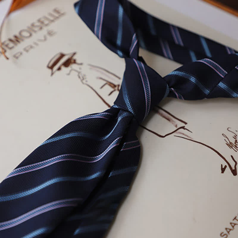 Klassische tägliche Bürokrawatte für Männer mit Streifen