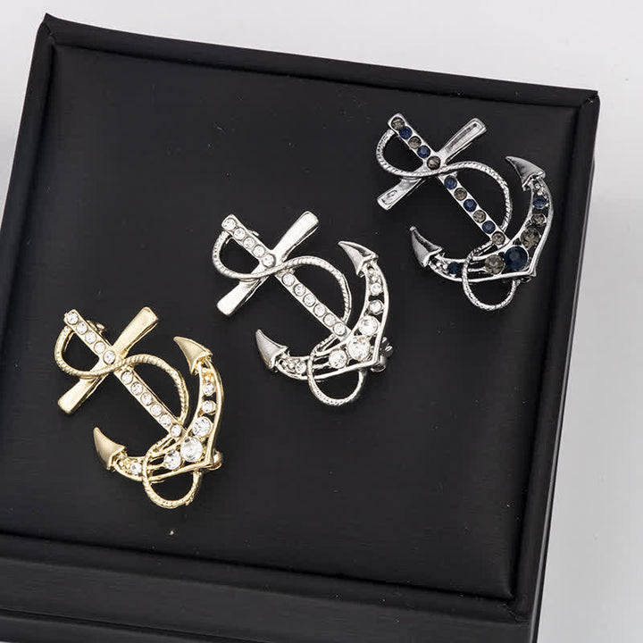 Maritime Anker-Brosche für Männer