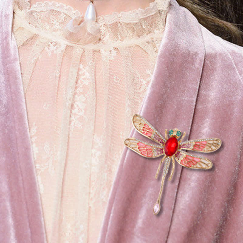 Luxuriöse Frauen-Palast-Libellen-Strassbrosche
