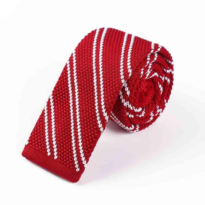 Herren diagonal gestreifte gestrickte Krawatte