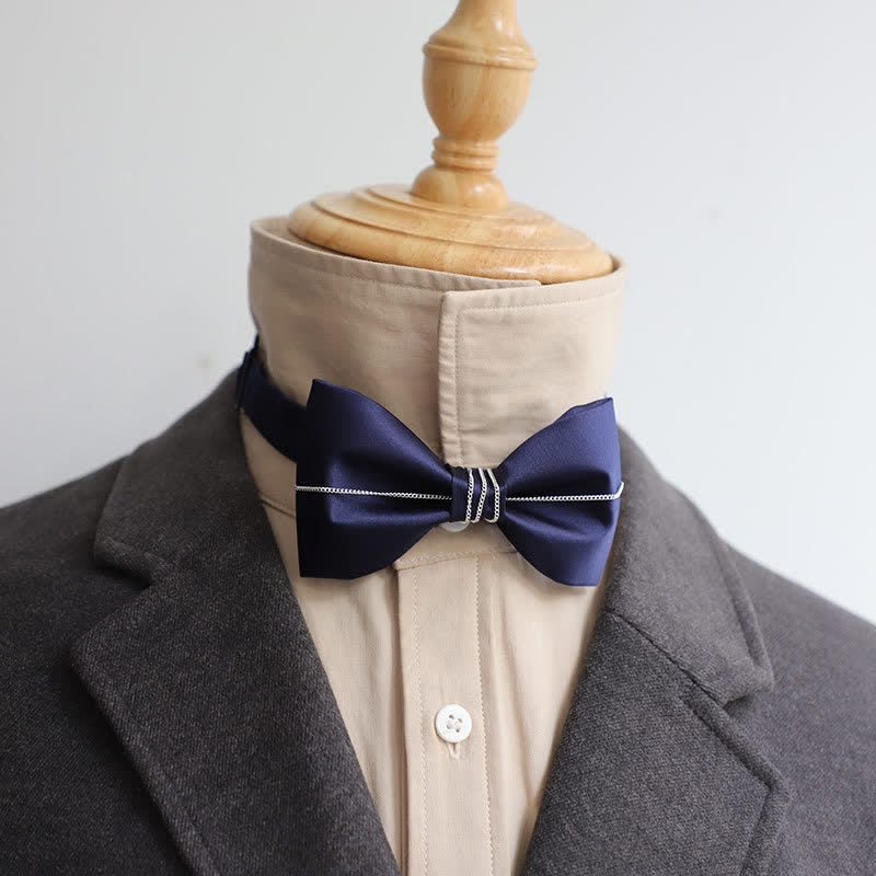 Herren Fliege mit Bling Kette