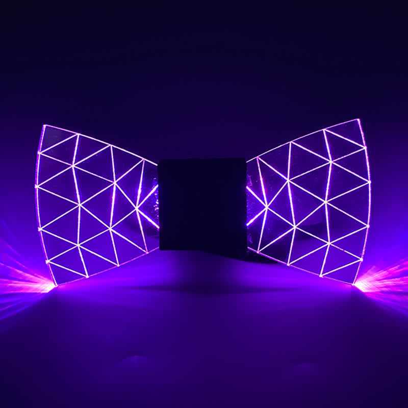 7 Farben Neon LED Diamantmuster Acryl Fliege