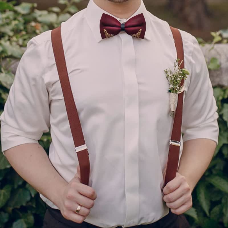 Herren klassische Metall Gold Fliege