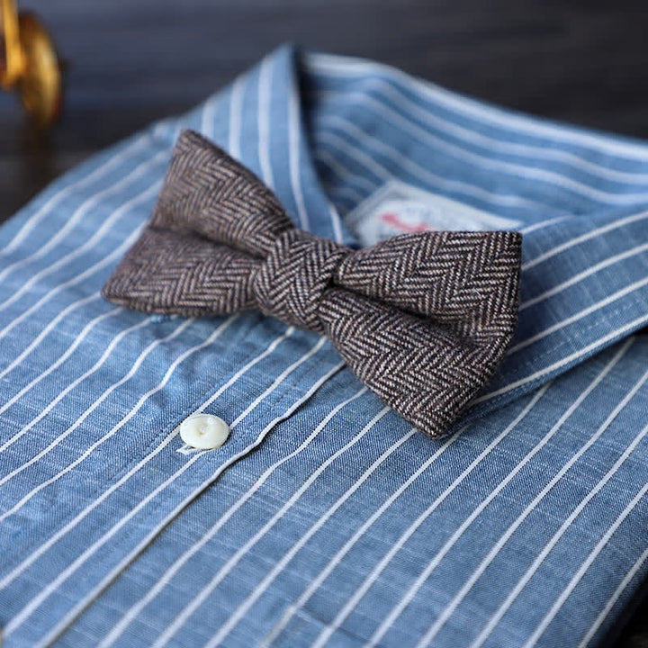 Herren Simple Tweed Wollmischung Fliege