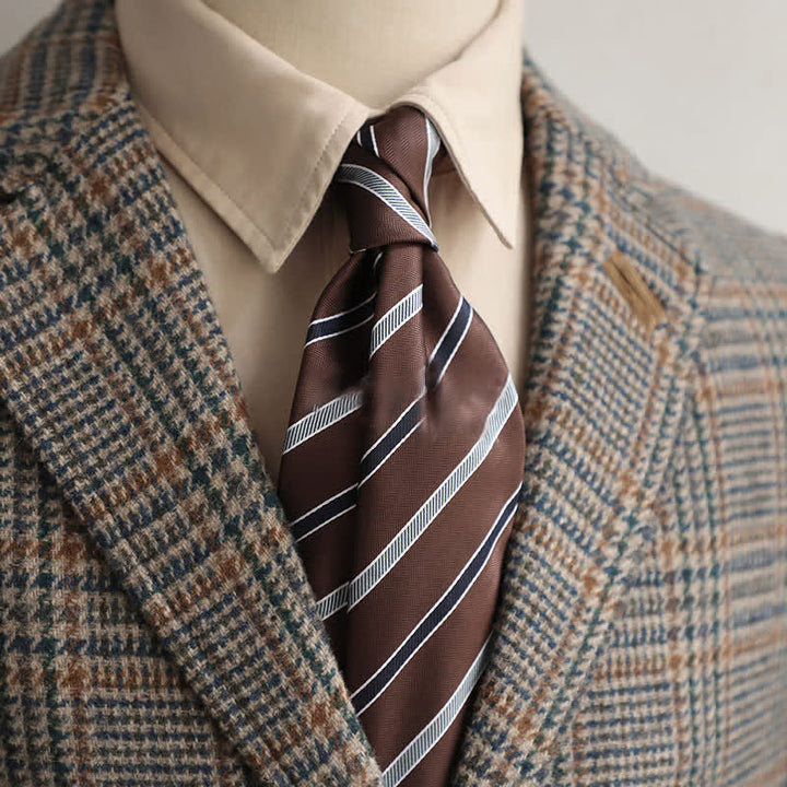 Klassische tägliche Bürokrawatte für Männer mit Streifen