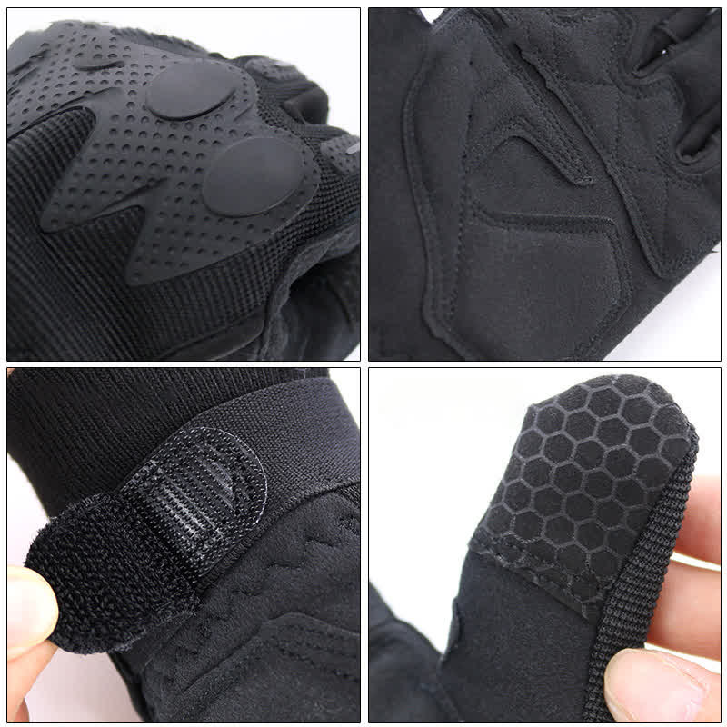 Outdoor-Bergsteigen Vollfinger Schwarze Taktische Handschuhe