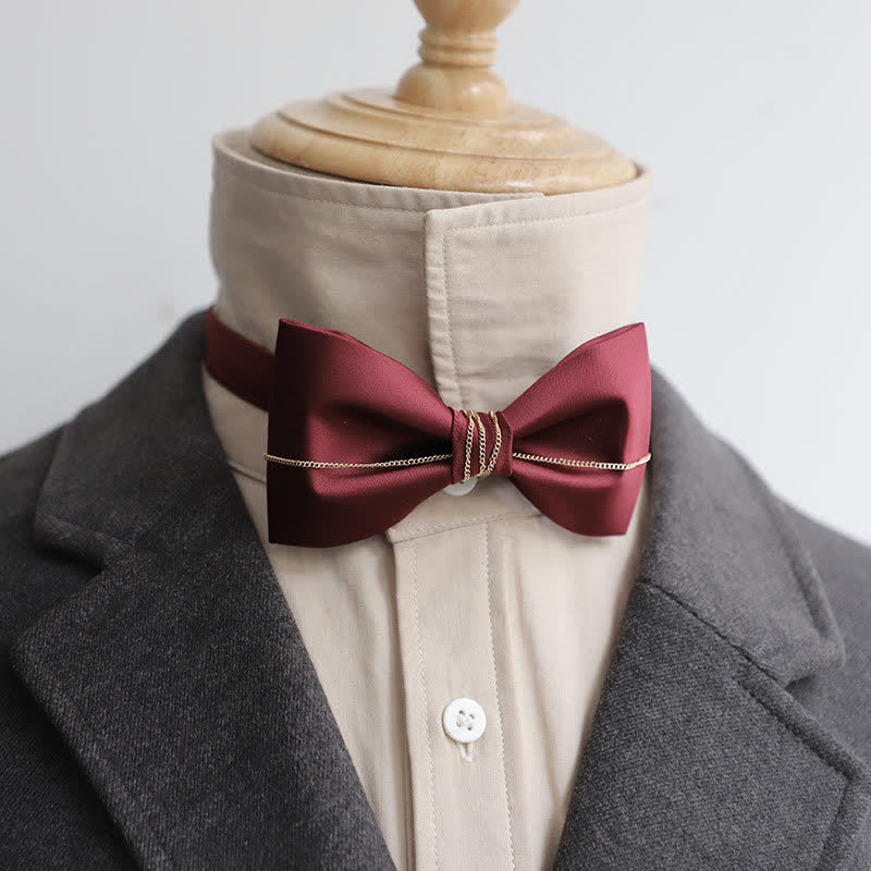 Herren Fliege mit Bling Kette